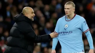 سبب غضب جوارديولا من هالاند