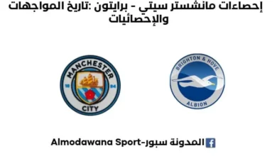 إحصاءات مانشستر سيتي - برايتون