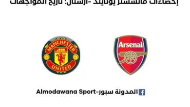 إحصاءات مانشستر يونايتد -أرسنال