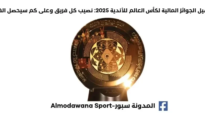 الجوائز المالية لكأس العالم للأندية 2025: نصيب كل فريق كم سيحصل الفائز بكأس العالم للأندية