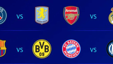 مباريات ربع نهائي دوري أبطال أوروبا 2025