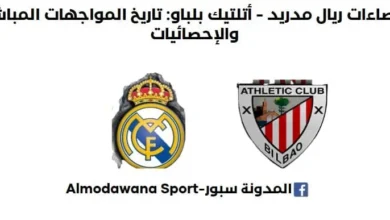 إحصاءات ريال مدريد - أتلتيك بلباو