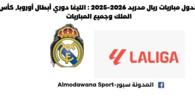 جدول مباريات ريال مدريد 2026-2025 في الليغا, مباريات ريال مدريد