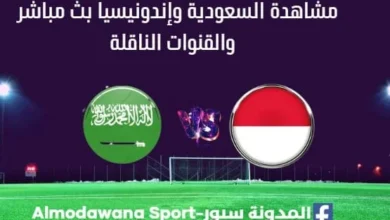 السعودية وإندونيسيا بث مباشر السعودية وإندونيسيا