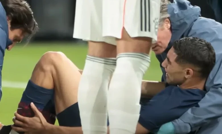 إصابة أشرف حكيمي, مدة غياب أشرف حكيمي والمباريات التي سيغيب عنها أشرف حكيمي