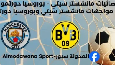 مواجهات مانشستر سيتي وبوروسيا دورتموند