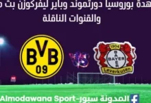 مشاهدة بوروسيا دورتموند وباير ليفركوزن بث مباشر بوروسيا دورتموند