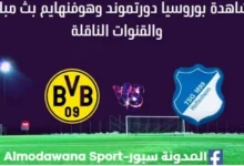 مشاهدة بوروسيا دورتموند وهوفنهايم بث مباشر بوروسيا دورتموند وهوفنهايم