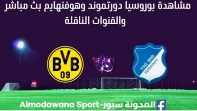 مشاهدة بوروسيا دورتموند وهوفنهايم بث مباشر بوروسيا دورتموند وهوفنهايم