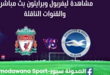 مشاهدة ليفربول وبرايتون بث مباشر ليفربول وبرايتون