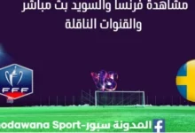 مشاهدة فرنسا والسويد بث مباشر فرنسا والسويد