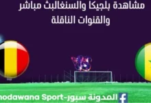 مشاهدة بلجيكا والسنغال بث مباشر بلجيكا والسنغال