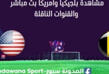 مشاهدة بلجيكيا وأمريكا بث مباشر
