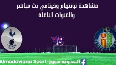 مشاهدة توتنهام وخيتافي بث مباشر