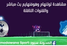 مشاهدة توتنهام وهوفنهايم بث مباشر