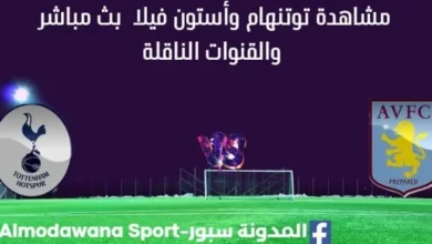 مشاهدة توتنهام وأستون فيلا بث مباشر توتنهام وأستون فيلا