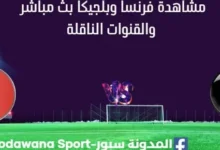 مشاهدة فرنسا وبلجيكا بث مباشر