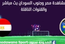 مشاهدة مصر وجنوب السودان بث مباشر